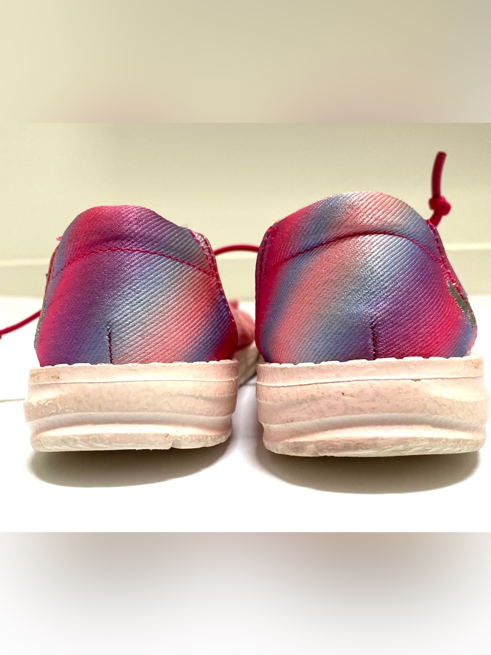 Hey Dude Sparkle Pink Youth Slip-Ons K12 - Picture 4 of 6
